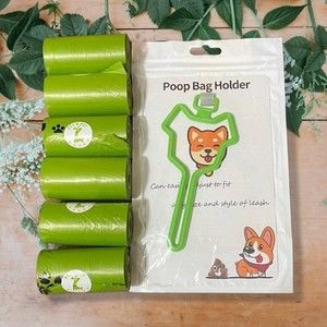 6 rolls Pet N Pet Poop Bags and Hands Free Holder